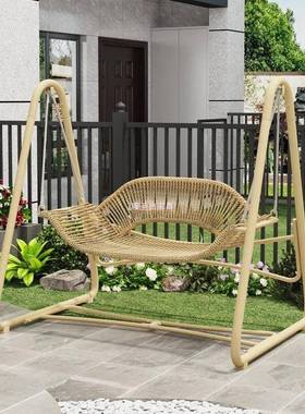 院千摇椅室外花园别墅躺椅秋千网庭秋红阳台双人吊床吊椅户秋外双