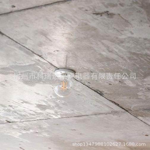 业复古E2明7陶瓷灯F510-QXD座装吸顶灯座嵌式安装灯头民宿酒店工