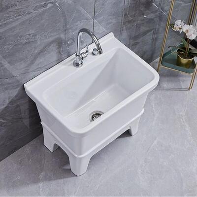 阳高脚陶瓷拖把大号带腿拖台布QOT池落地式小家用卫生池间号洗墩