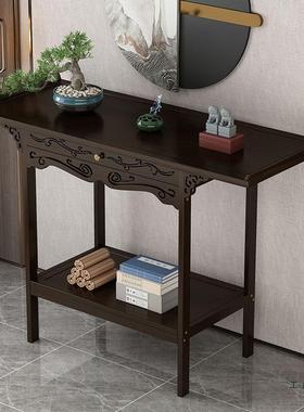 新中玄关桌玄香关台入户正对门轻奢装饰柜墙供桌XZB靠家用案式条