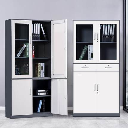 XL-CZG09钢制文件柜案窄边柜铁皮资档料柜拆装套色办公室财务凭证