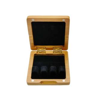 巴松哨片盒3支装巴松大管哨片盒子哨片收纳盒实木楠竹巴松哨片盒