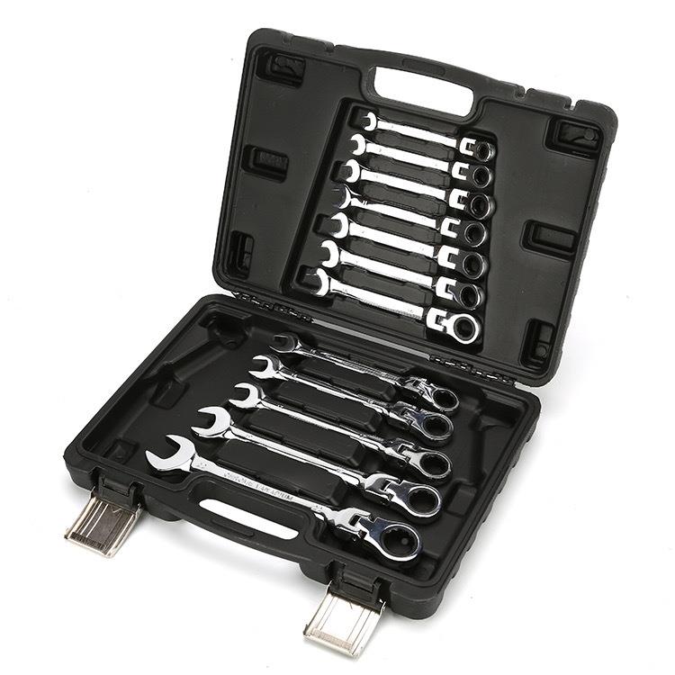 12快件套活ZIP动棘口扳手速轮工具开套装双向梅花省力组套特卖