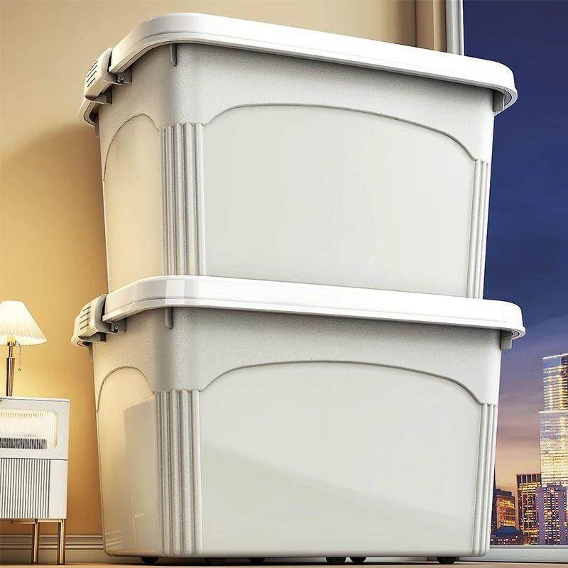 加厚收纳587箱大容量储特滑大号家带轮衣物棉被耐用用物箱