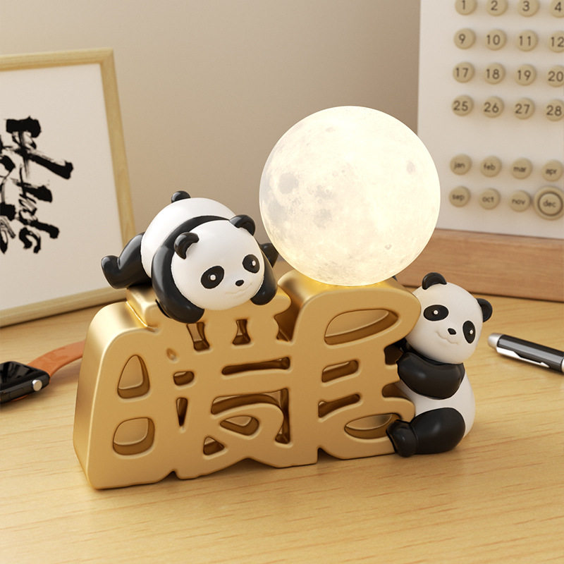 熊猫暖居乔迁生日礼物小夜灯