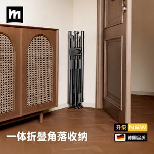 名至2026新款免安装折叠双杆落地式晾衣架加粗加厚伸缩晒衣服架子