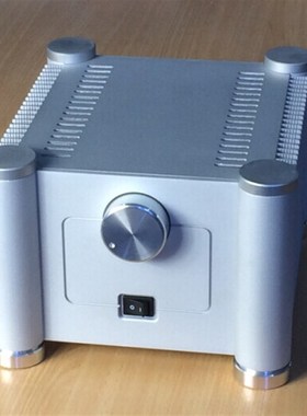 白色圆角全铝合金diy功放外壳 206宽X150高X242深