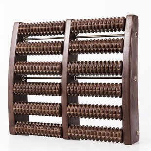 木质家用脚底按摩器滚轮式 脚部足部穴位木制足底滚珠按摩脚非神器