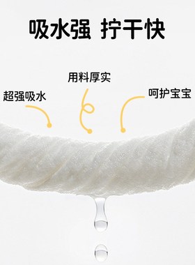 Voutdoing儿童浴帽羊角帽女孩洗澡防水干发帽子专用男孩速干