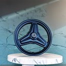 碟刹代驾车轮毂钢圈 2.125前轮毂铁圈折叠车 电动车前轮总成14