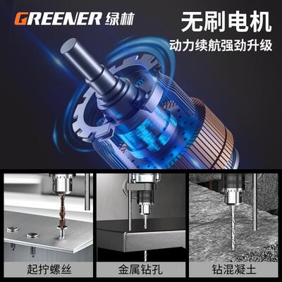 绿家用多功能工具组套装五金GREENER/收纳工具合箱全家庭车大载电