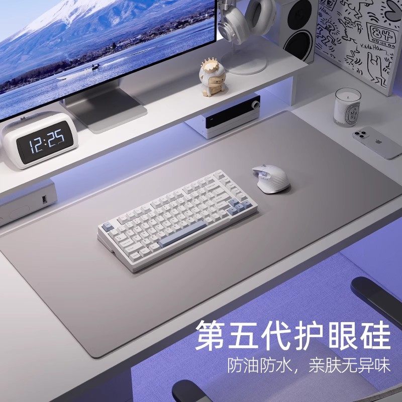 鼠标垫超大号电脑桌垫纯色办公桌面笔记本键盘学生书桌台保护垫,居家布艺,桌布,淘宝优惠券,粉丝福利购,淘宝优惠卷