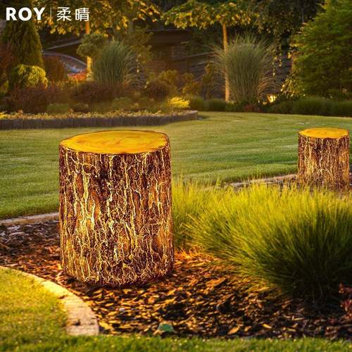 太阳仿真树防桩灯网RVL红灯户外水公能园草坪装饰庭院景观发光木