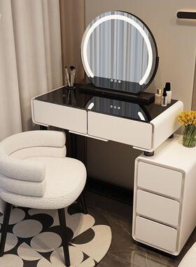 小户型梳m妆台卧室代60c现简约202妆5新款奶油风主卧斗柜一322体