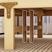 折叠床实木90cm单人床办公室午休床家用1.2米硬板木质床租房小床