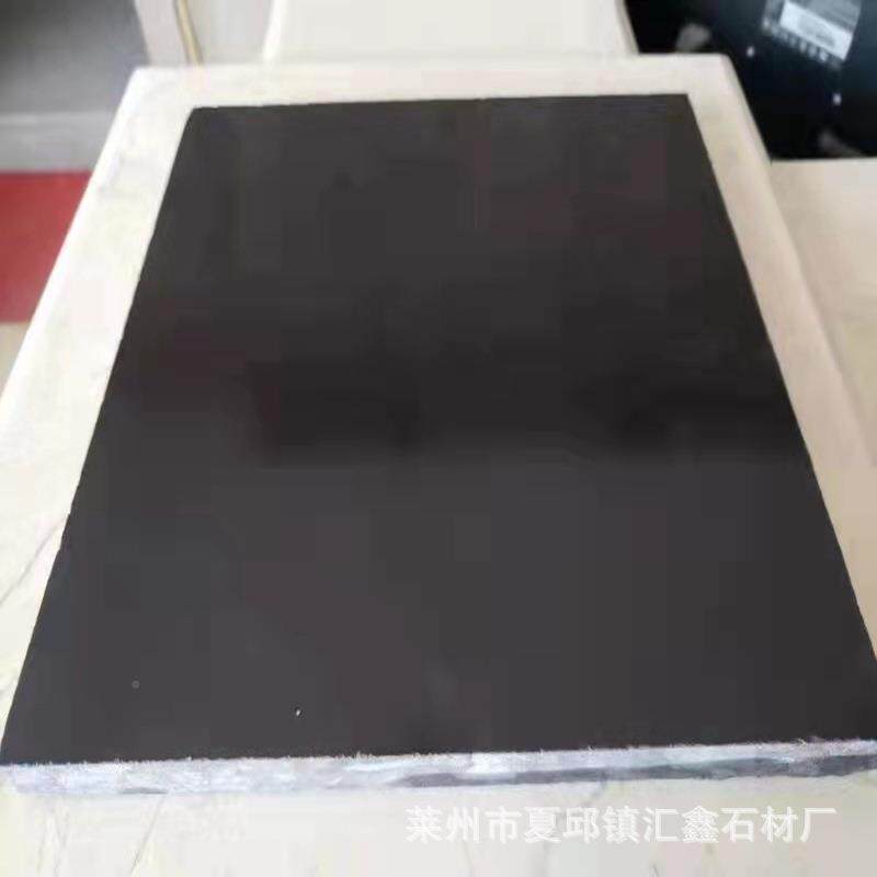 厂家直供花岗中国黑荔枝面面火48光烧板多规场格广地铺路沿岩石
