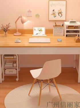 电EYK脑桌台室式家用书桌学生写字桌卧简易租屋白色桌出子女生化