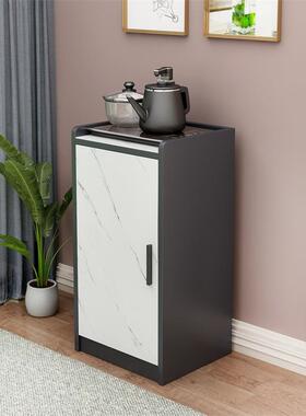 轻奢岩餐板边IIX柜现代简约单门茶柜水壶置物柜烧小边柜客厅储物