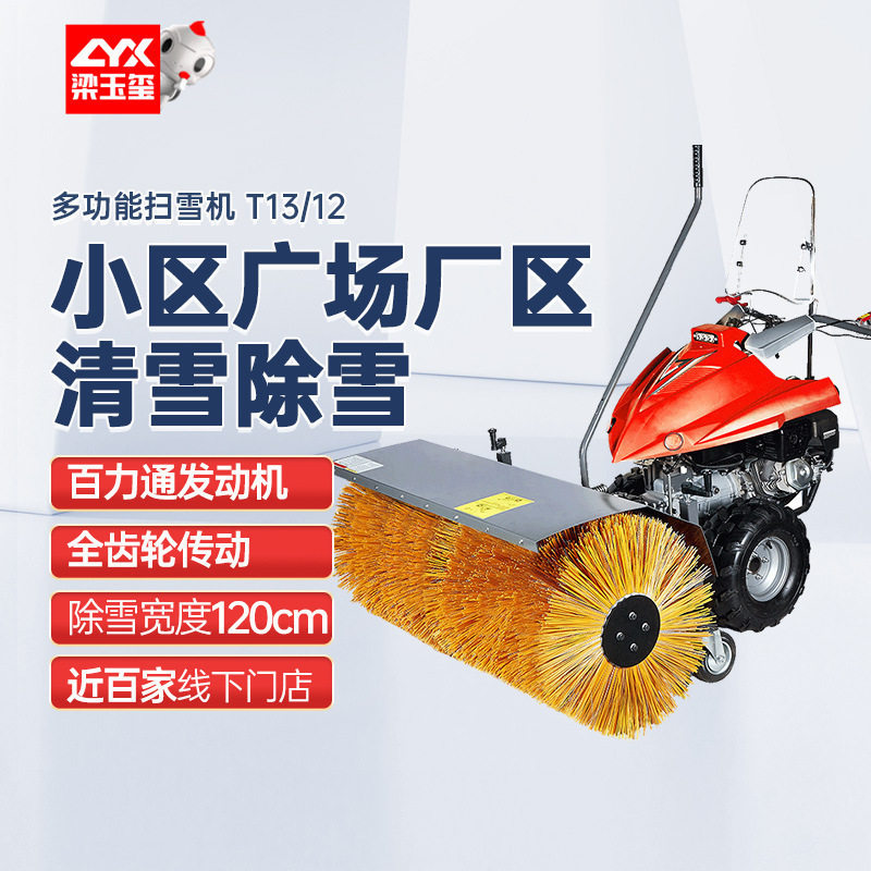 坦龙T13/12小型扫雪机手推式 工厂清雪除雪机厂家小区学校除雪机