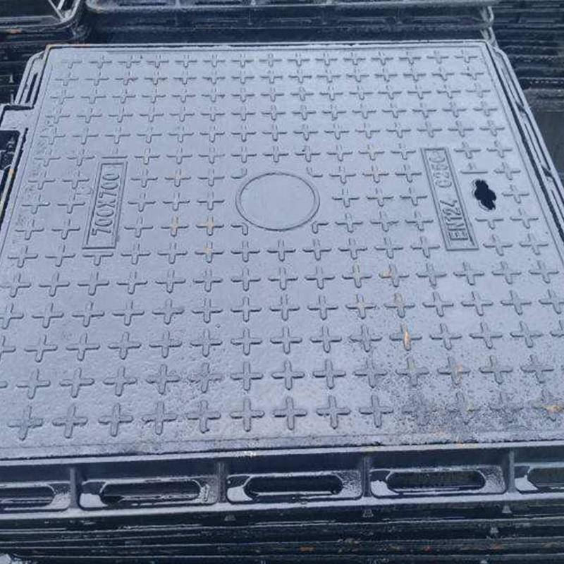 45345井查盖方形雨污水检水井下道阴井盖球墨铸铁800*800重型沟盖