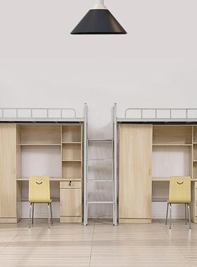 书ZOP上床下桌组合床低学生员铁工宿舍床单人艺高架床柜一体高公