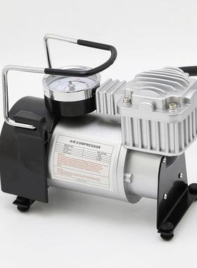 便携率式机械欧泵大功汽车打气泵轮胎JC-D-002金属充气220V洲插充