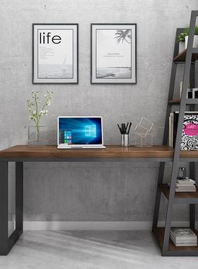 严选桌实木桌书架一体卧室长书条桌家用台式电脑桌户型办公书KAG