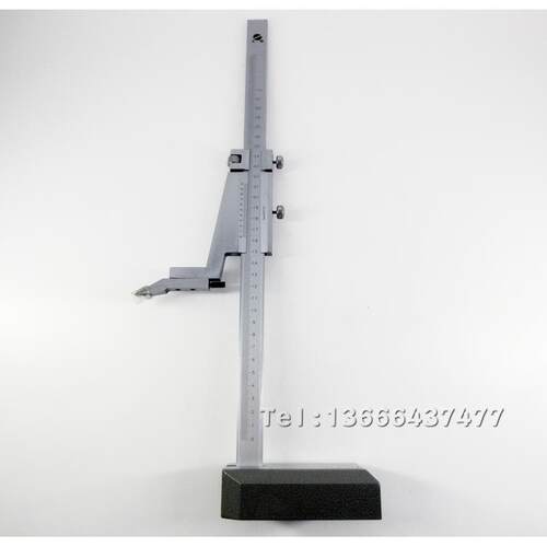 上上海申九量SS026刻线高度0高-600MM1米游标度卡尺尺高度规划线