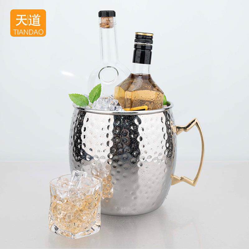 商创意不锈钢冰桶用酒吧kv香槟冰块储存桶放扎桶冰桶啤t酒饮料冰