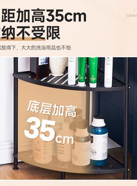 高值6层颜扇STC-009形物架转角架子加厚家居可移物动多功能置钢制