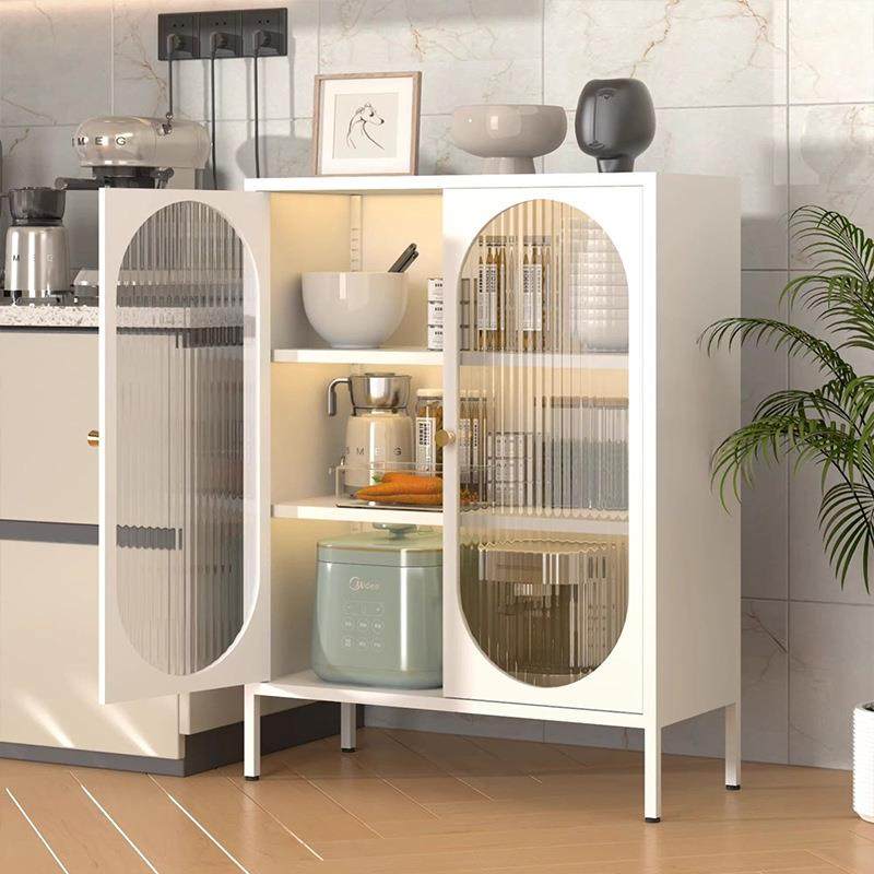 新款奶油风铁皮柜铁艺餐边柜家用置物茶水客厅厨房收纳阳台储物柜,电子元器件市场,其它元器件,淘宝优惠券,粉丝福利购,淘宝优惠卷