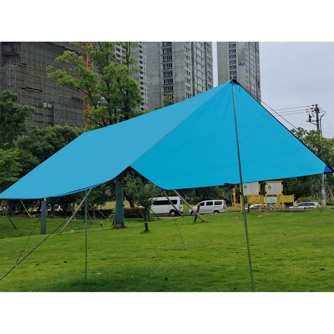 加厚涂层天幕帐篷户外露营装备野营遮阳棚野餐防晒防暴雨沙滩凉棚