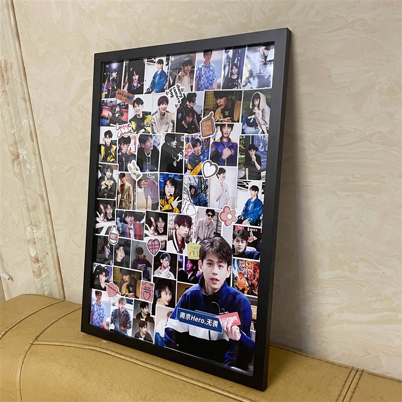 照片打印加相框diy定制拼图手工纪念相簿挂墙情侣爱豆生日礼物