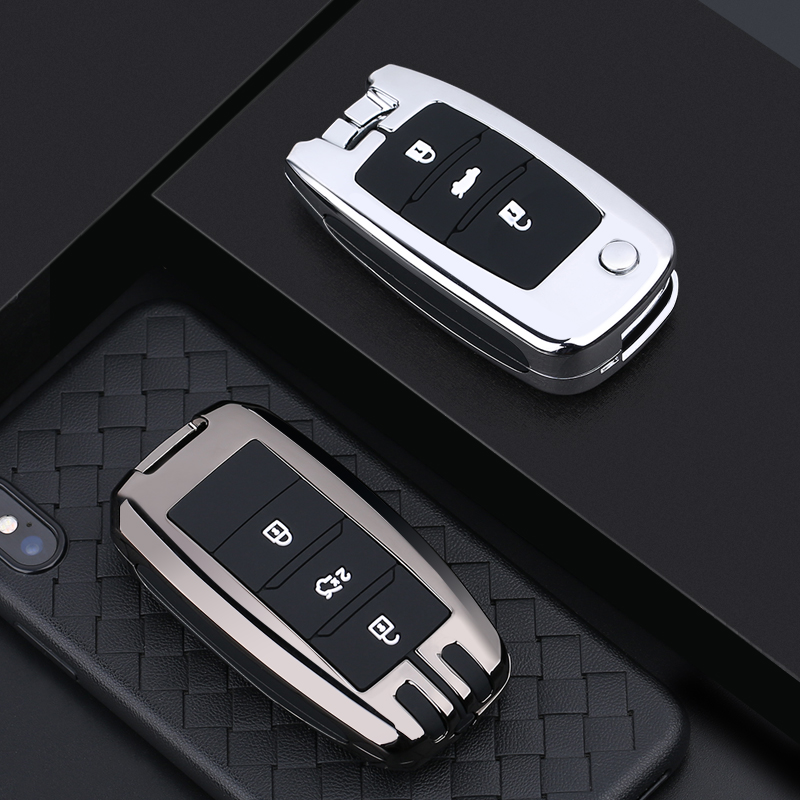 专用于长安cs75钥匙套20款逸动xt dt欧尚cs55 cs35悦翔v7汽车包扣