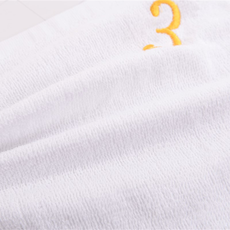 幼儿园小毛巾洗脸巾宝宝纯棉编号数字白色方巾带挂钩儿童手帕绣字