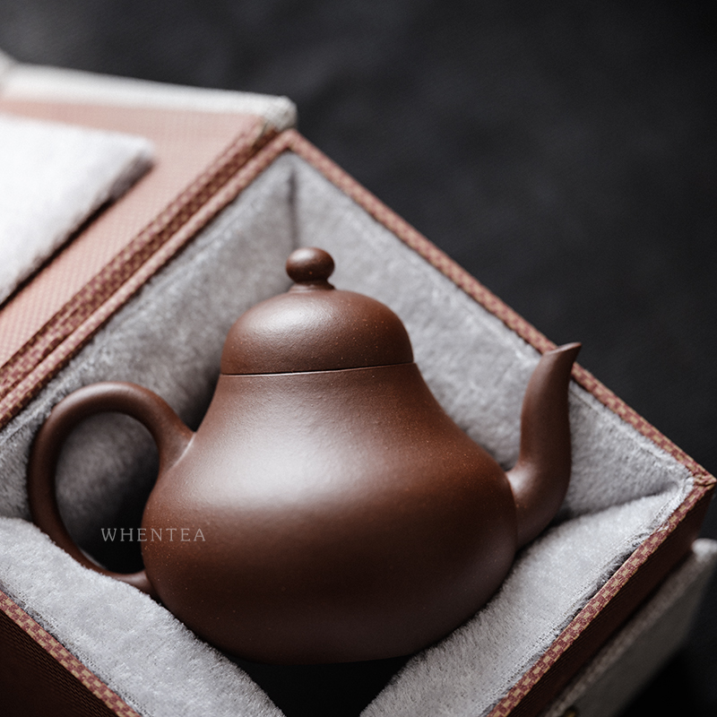 闻说老紫泥清式思婷紫砂壶 宜兴黄龙山原矿 手工制人文茶壶150cc
