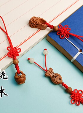 纯手工纯桃木剑挂件桃木刀桃木斧子护身保平安小剑木雕婴儿虎头鞋