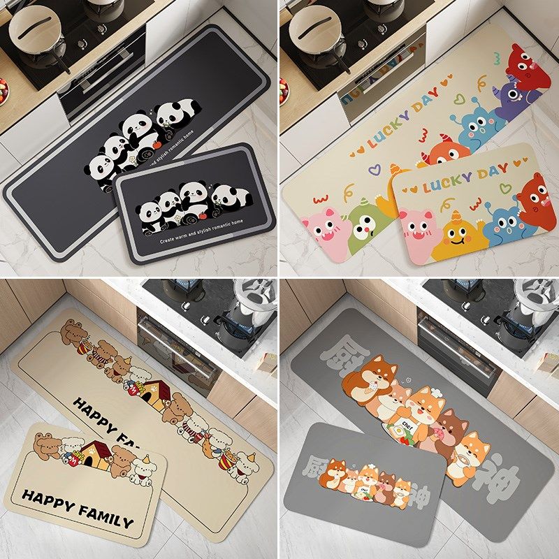 厨房专用地垫防滑防油可擦免洗硅藻泥吸水垫门口耐脏垫子防水地毯,居家布艺,厨房地垫,淘宝优惠券,粉丝福利购,淘宝优惠卷