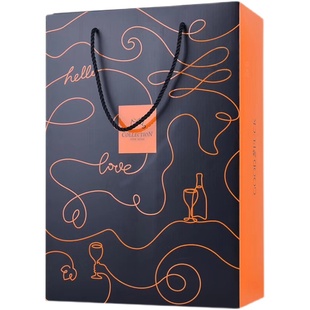 左和右红酒盒2支红酒包装礼盒空盒纸盒手提袋双支葡萄酒盒子订制