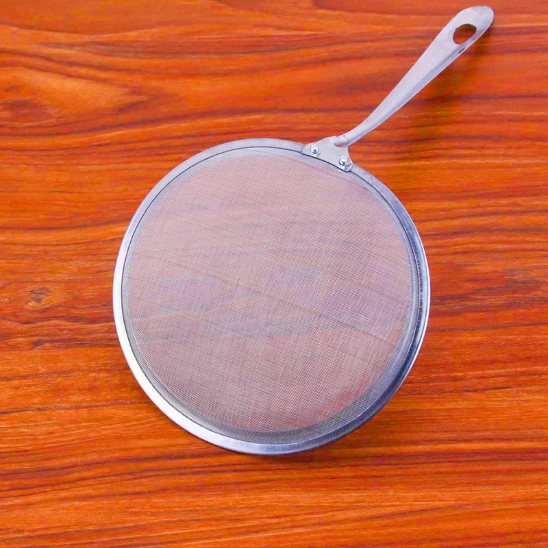 不锈钢过滤网漏勺圆形豆浆果汁网筛火锅汤浮沫勺超细密捞油炸渣篱
