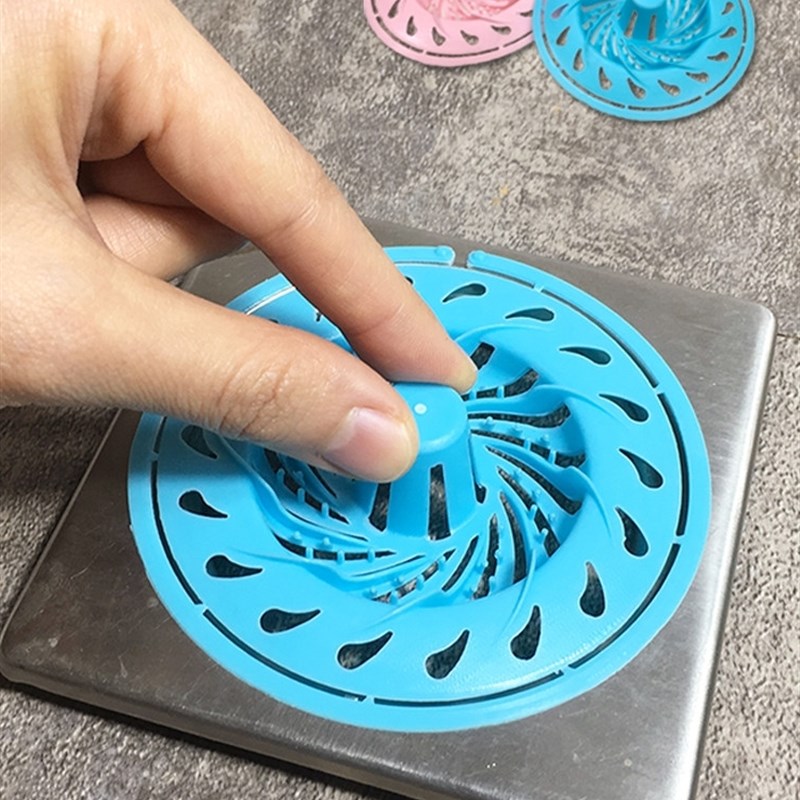 浴室下水道管隔离毛发过滤网地漏盖卫生间漏网头发防堵神器拦发器