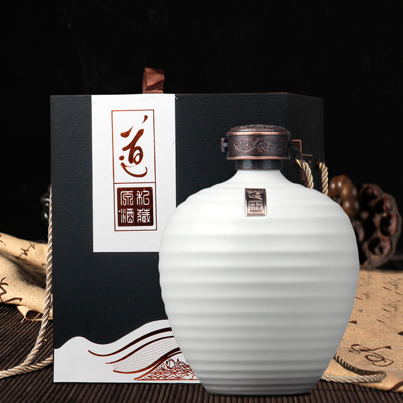 陶瓷酒瓶1斤3斤5斤10斤装家用密封酒坛空酒瓶酒灌装饰摆件