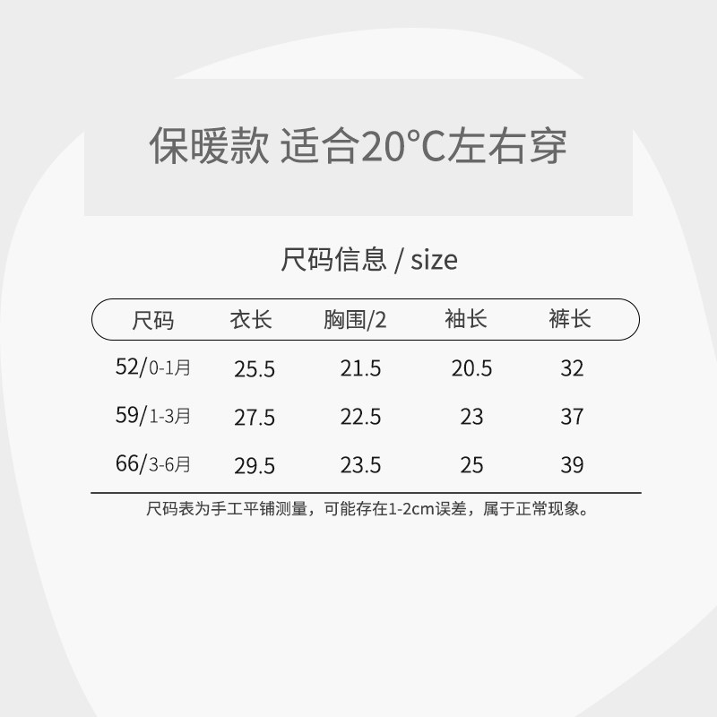 新生儿婴儿衣服秋冬新款保暖夹棉入秋分体套装初生女宝宝纯棉秋装