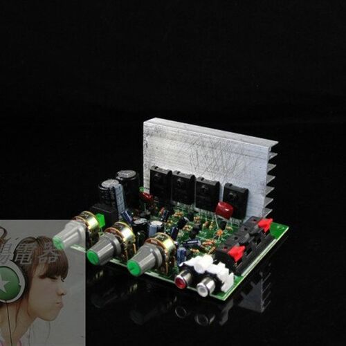DIY功放板大功率 立体声前后级功放板 4管高低音功放板250W+250W