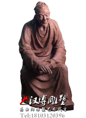 古代人物雕塑竹林七贤雕塑泥塑模型雕塑制作铸铜材质城市景观雕塑