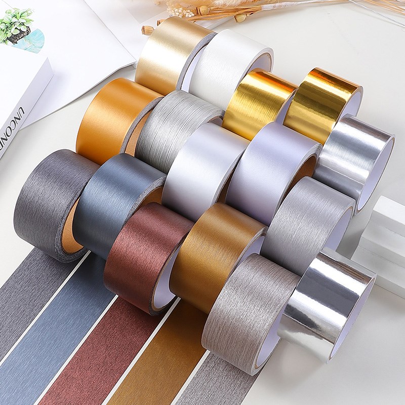 铝合金窗框门框破损修补门套包边自粘窗户边框金属装饰条玻璃贴纸