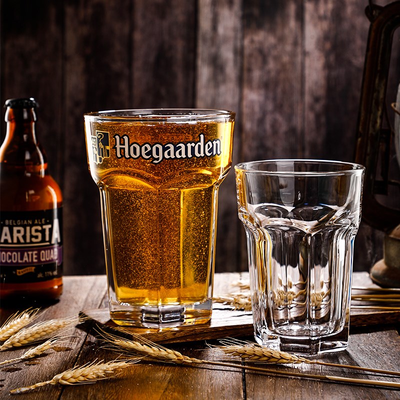 福佳白啤酒杯家用创意玻璃超大号精酿扎啤杯个性六角啤酒杯网红杯