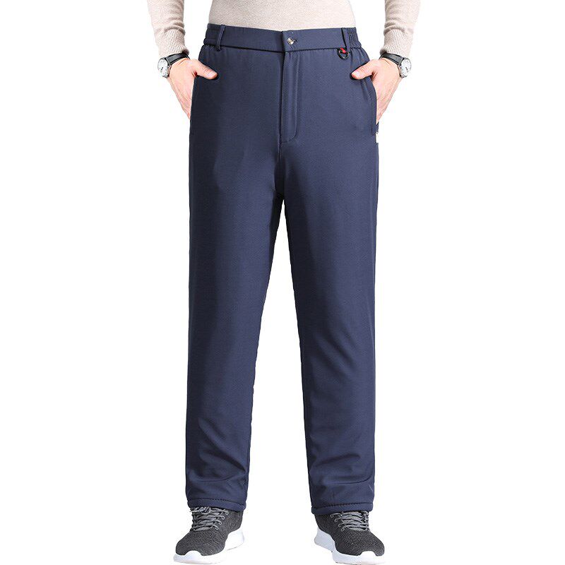 爸爸裤子中老年冬装棉裤老人加棉裤子男士加绒加厚休闲裤冬季外穿