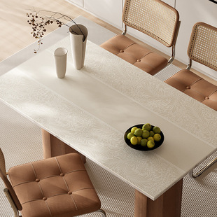 轻奢高级感皮革餐桌布防水防油免洗防烫茶几台布长方形饭桌保护垫