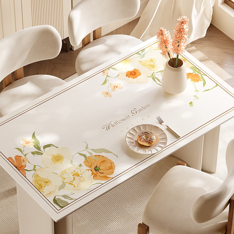 高级感现代简约防水防油桌布桌垫